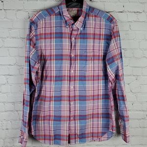 J Crew Tailored Button Down Shirt Large